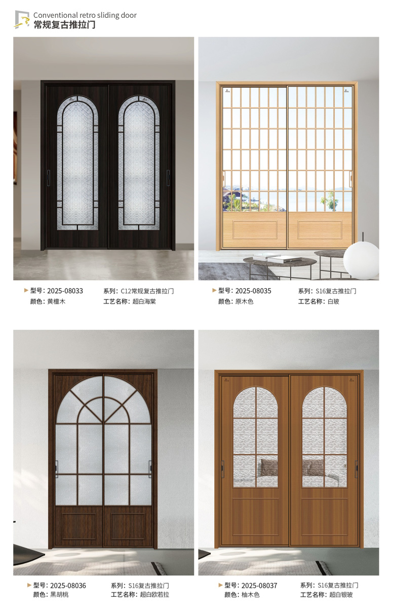 復(fù)古門窗_常規(guī)復(fù)古平開門4